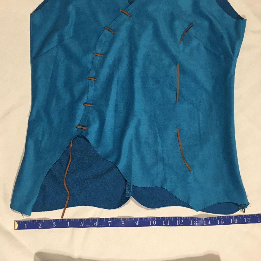 Vintage Sooki Faux Suede 2 Piece Skirt & Top Set - Picture 14 of 16